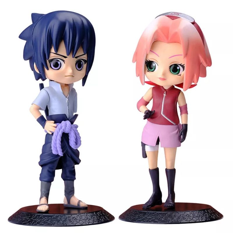 Figure Q posket Naruto Shippunden Sasuke Kakashi Itachi Miniatur Pajangan Topper
