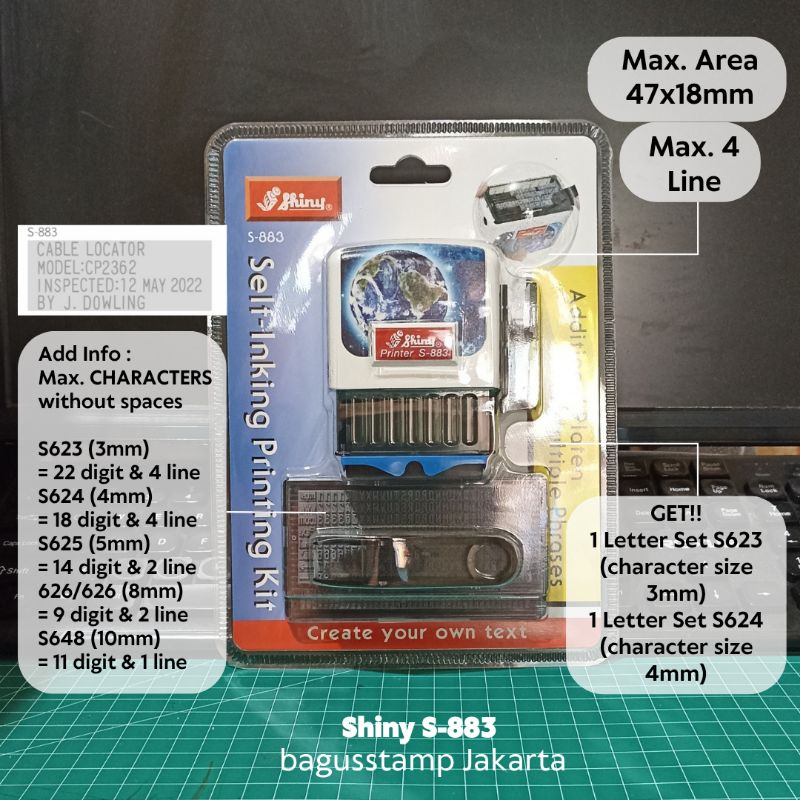 

Stempel Expired Shiny S883 S-883 S 883 / Stempel Bongkar Pasang