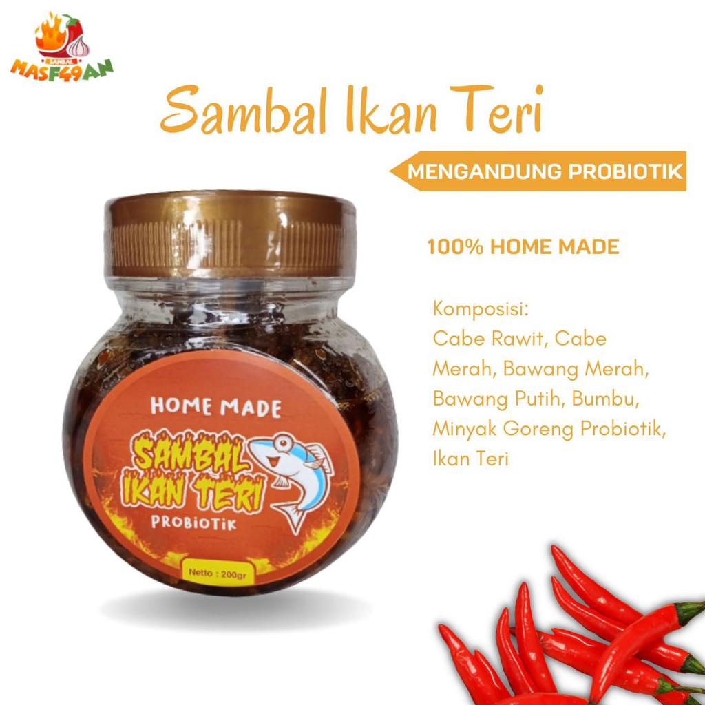 

Sambal Ikan Teri Probiotik Sambal Home Made