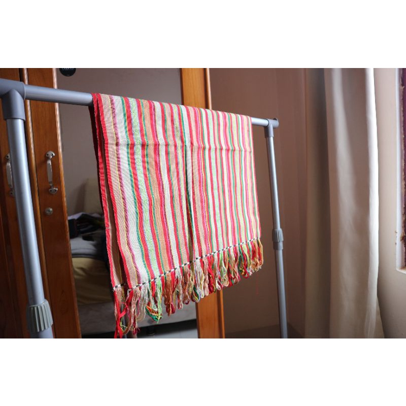 Kain tenun (Tais) asli, motif Belu, NTT, Warna-warni, Pewarna alam, Tanpa futus