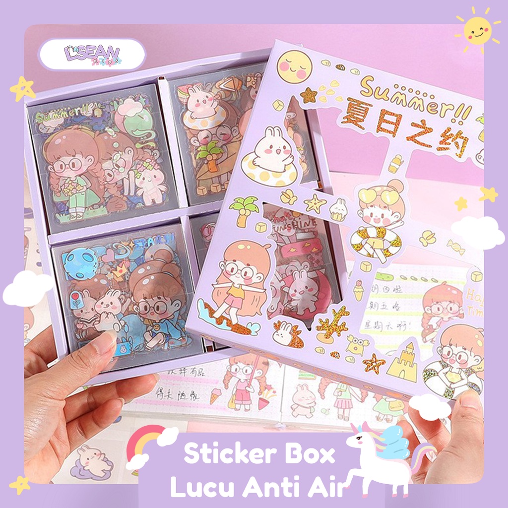 

STICKER JURNAL DEKORASI SCRAPBOOK LUCU 2D ANTI AIR MOTIF KOREA KARTUN LUCU WATERPROOF