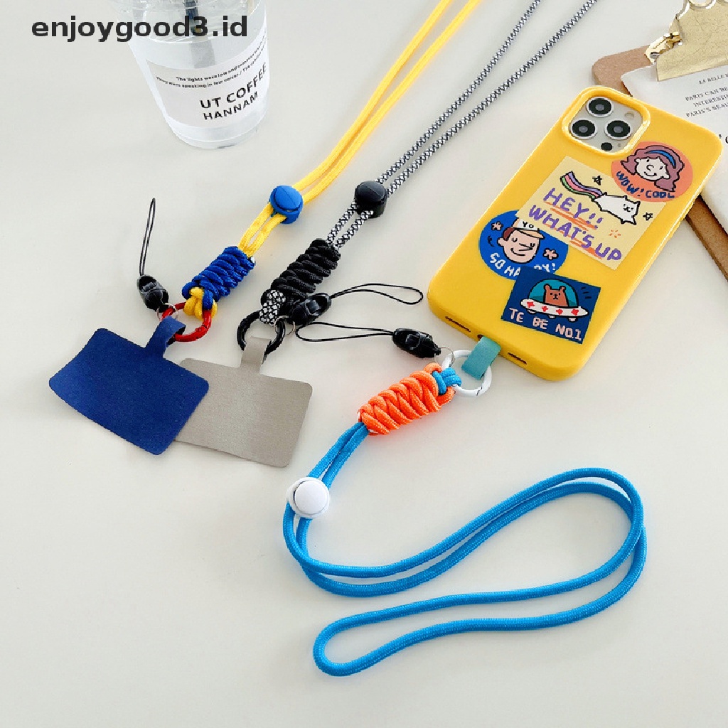 [Rready Stock] Detachable Adjustable Kalung Lanyard Ponsel Patch Gantung Cord Tali Strap (ID)