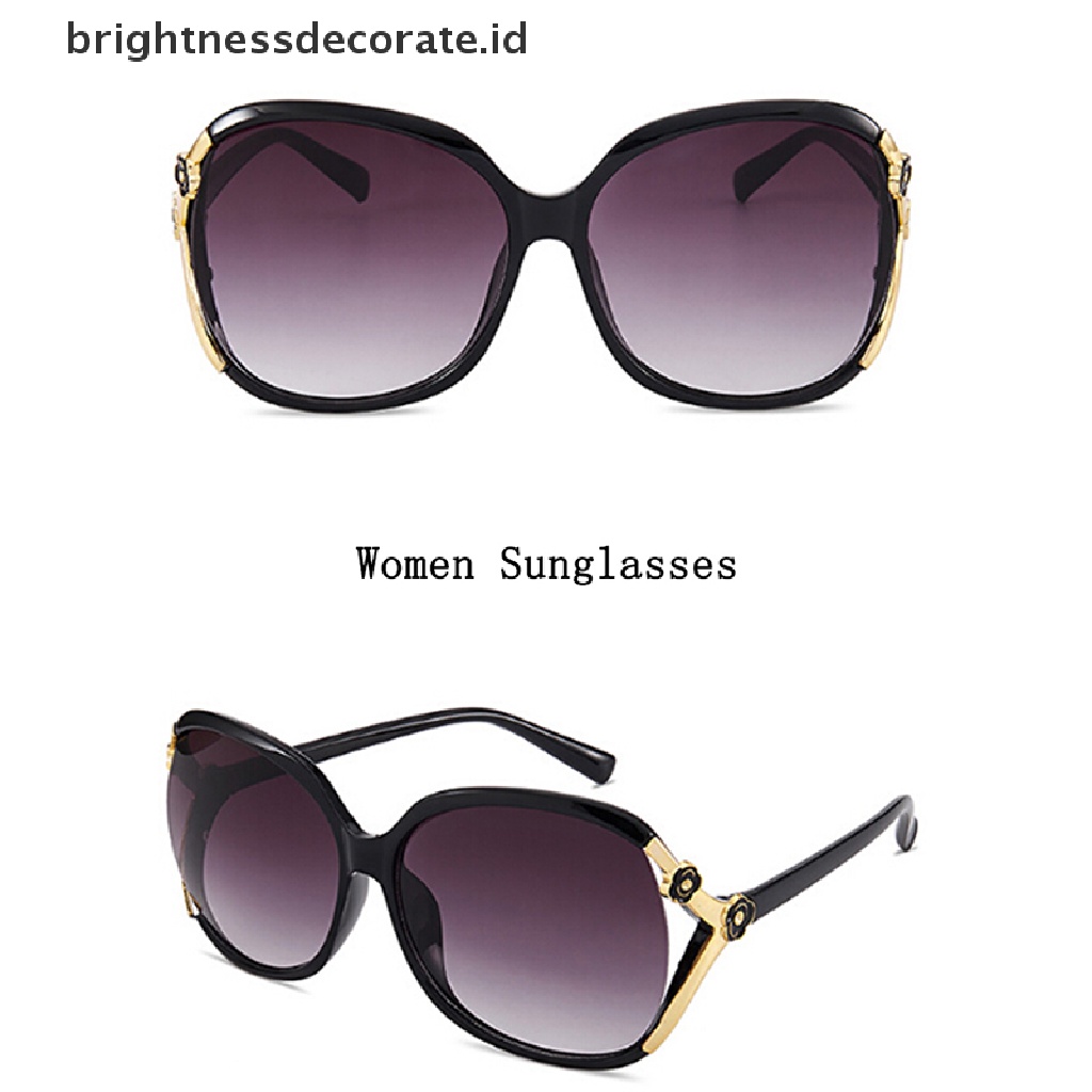 [Birth] Wanita Oversized Sunglasses UV400 Nuansa Besar Retro Round Eyewear2019Baru [ID]