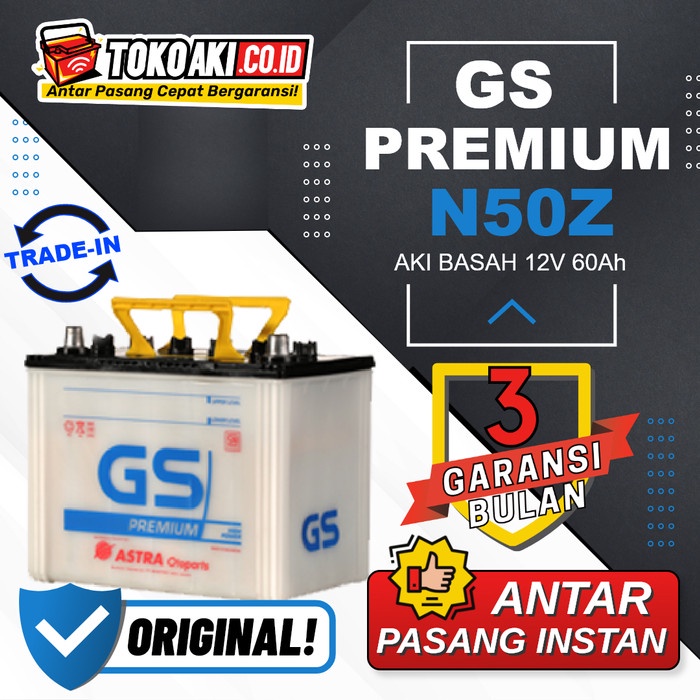Aki Fuso Canter 1985-now - GS Astra Premium N50Z - 60Ah