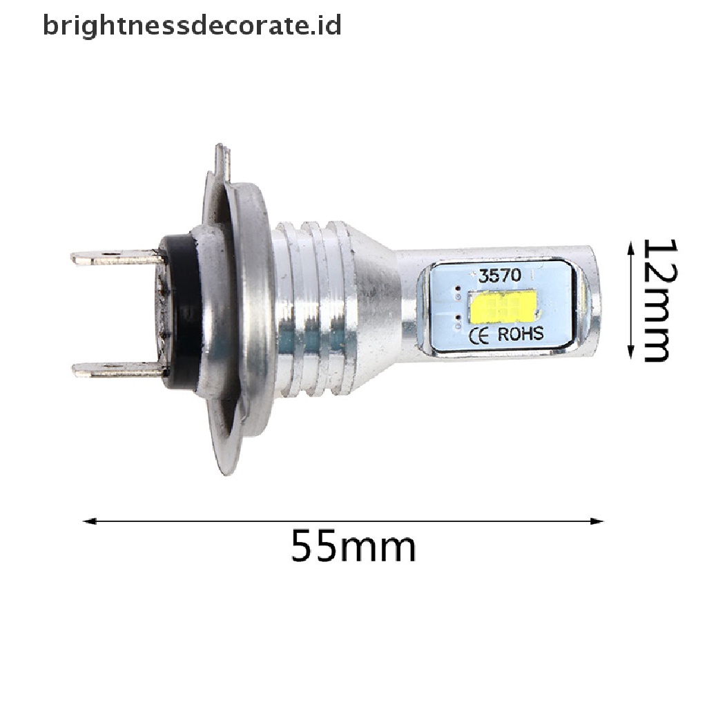 [Birth] H7 Lampu LED Canbus Headlight H7 Bohlam LED Lo Beam 6000K IP 68 CSP 3570chip LED [ID]