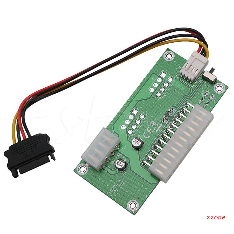 Zzz Dual PSU Power Supply Sync Adapter Board 24Pin Molex Synchronous Konektor Riser Penambang Kabel Pertambangan Untuk Penambang ETH BT