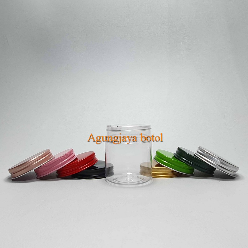 Toples 100 ml Tabung Natural Tutup Alumunium / Toples Plastik / Toples / Toples Sambal / Toples Bumb