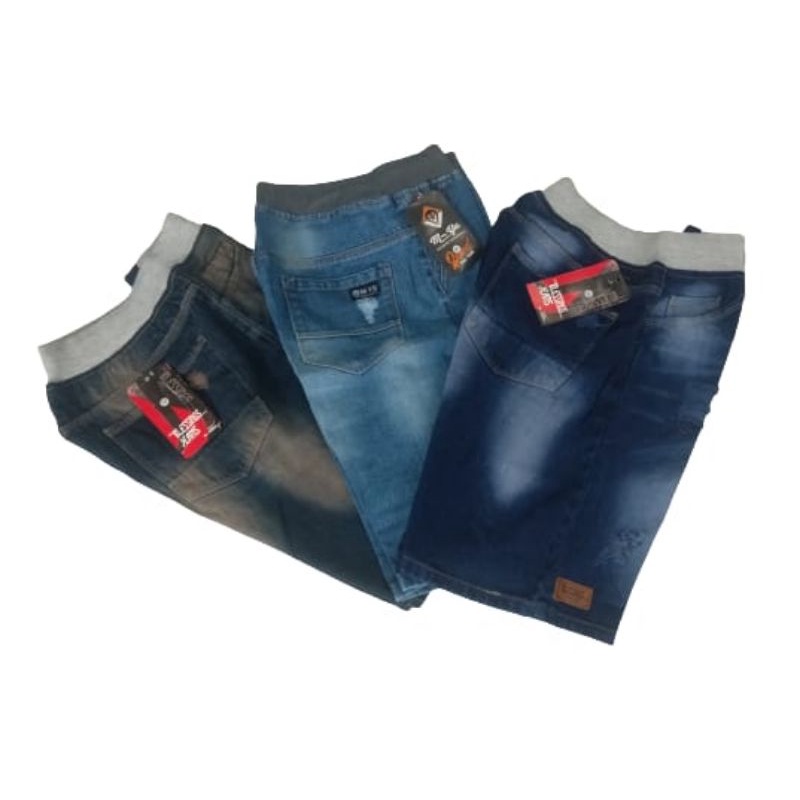 Celana pendek jeans riff sobek/ celana pendek jeans model sobek