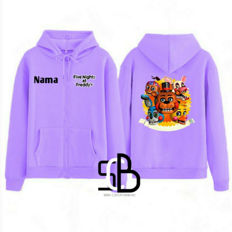 Zipper anak Sweater anak FNAF five Nighth at Freddy's