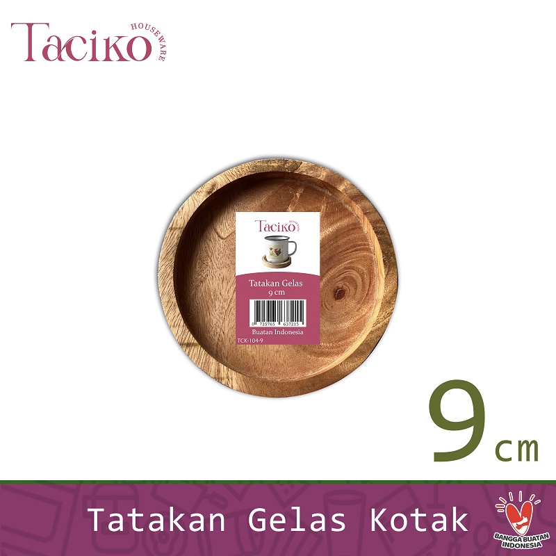 Ktmstore Tatakan Gelas Kayu Bulat Round Wooden Coaster Alas TACIKO TCK-104