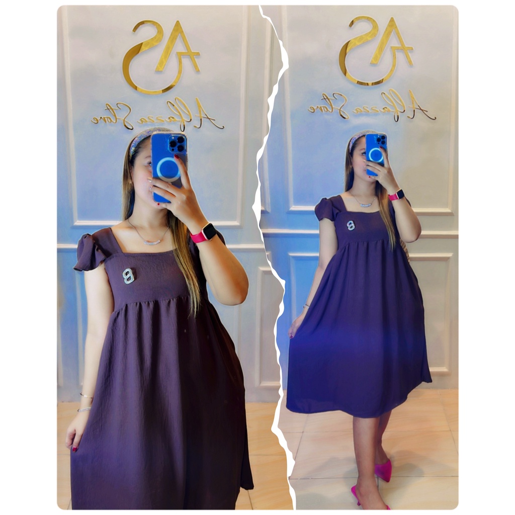Alfazza Summer Dress Ruffle Babydoll Daster Outfit Kekinian