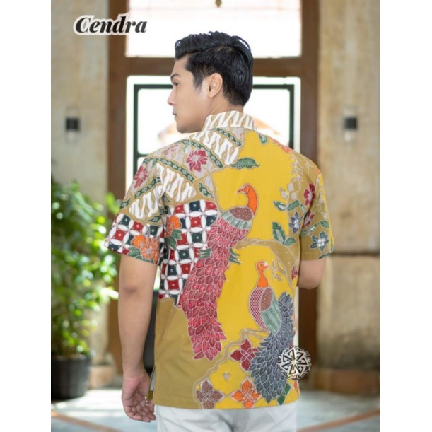 Hem pria batik  tulis / batik tulis pria asli Pekalongan / batik pria lengan pendek