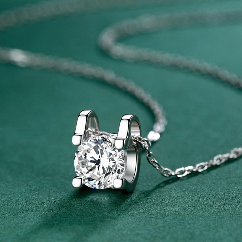 Adora Jewelry Perhiasan Berlian Banjar Berlian Eropa Asli Aksesoris Wanita Perhiasan 100% Kalung Moi