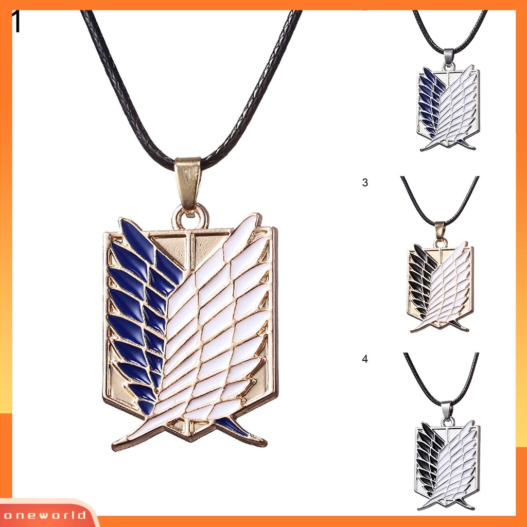 {oneworld} Kalung Lucu Kreatif Attack On Titan Cosplay Anime Kalung Untuk Wanita