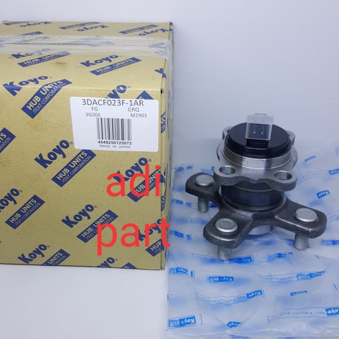 lahar bearing roda belakang agya ayla koyo