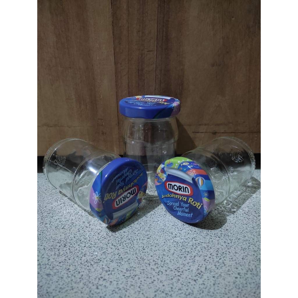 BOTOL KACA MORIN 130ml TOPLES KACA KECIL BEKAS SELAI MORIN