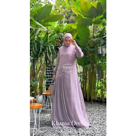 KHANSA DRESS BY MAREVI/DRESS MAREVI/DRESS TERBARU/DRESS PREMIUM/DRESS ORIGINAL