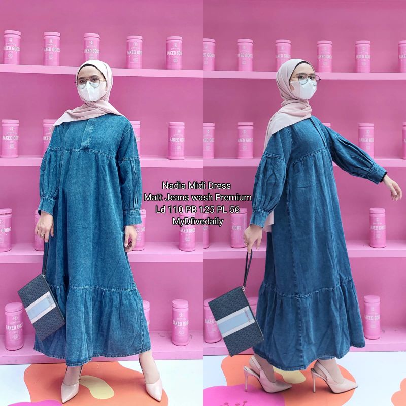 gamis MIDI jeans Davina