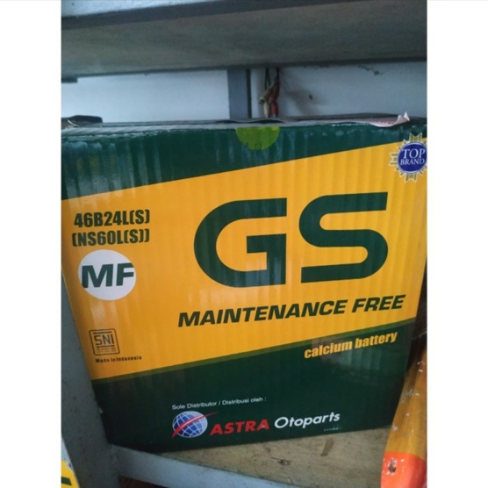 Aki Mobil Toyota Sienta, Yaris, New Vios GS Astra MF NS60LS Aki Kering