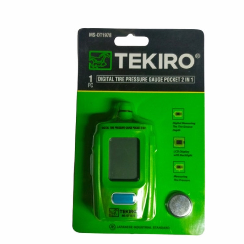 TEKIRO ALAT UKUR TEKANAN ANGIN BAN 2 IN 1 SAKU / DIGITAL TIRE PRESSURE GAUGE 2IN1 POCKET ORIGINAL