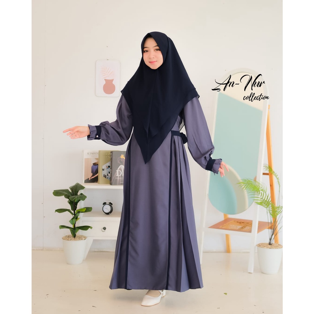 KHUMAIRA ANNUR GAMIS SET HIJAB ITYCREPE PREMIUM MIX CERUTY BABYDOLL MODIS STYLE FASHION REMAJA WANITA OOTD TERBARU PUTIH HARI RAYA MANASIK HAJI UMROH