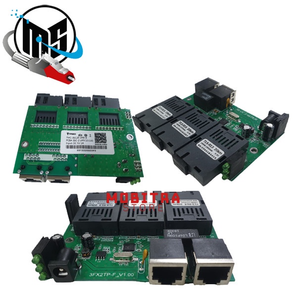 Produk Terbaru Media Converter Board 3 Fo 2 Lan 3Fo 2Lan 3 Port Fo 2 Port Lan
