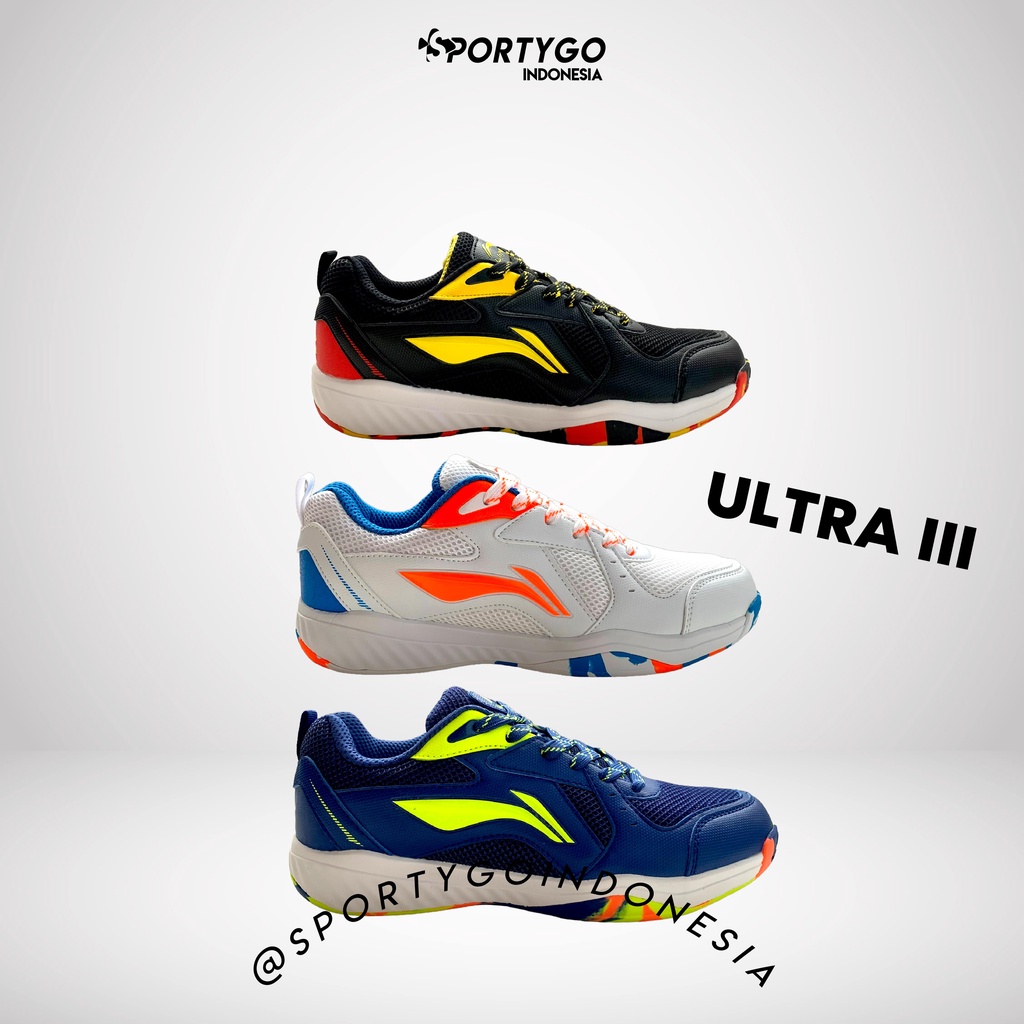 Sepatu Badminton LiNing ULTRA III / Li-Ning Ultra 3 Original