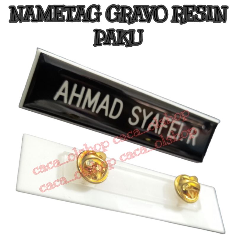 Nametag Nyonya Papan Nama Dada Persit Bhayangkari Akrilik Lapis Resin P.O