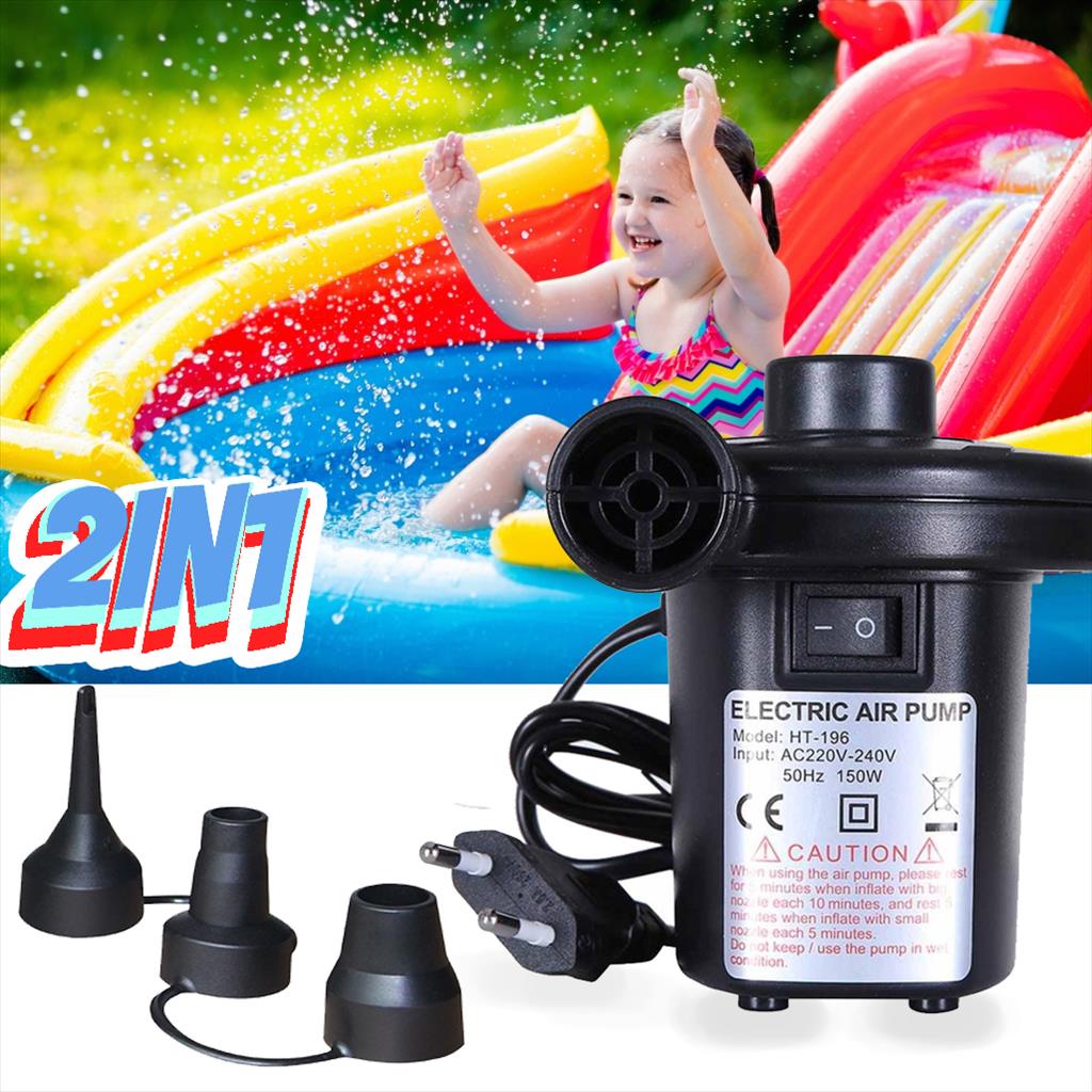 Pompa Angin Listrik 2IN1 AC Electric Air Pump/ Pompa Kolam