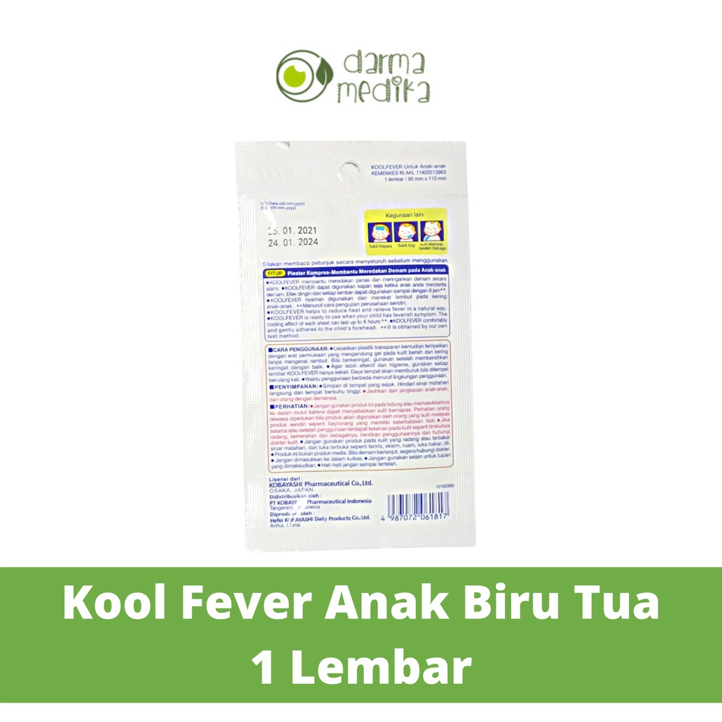 Kool Fever Anak-Anak Satuan MURAH