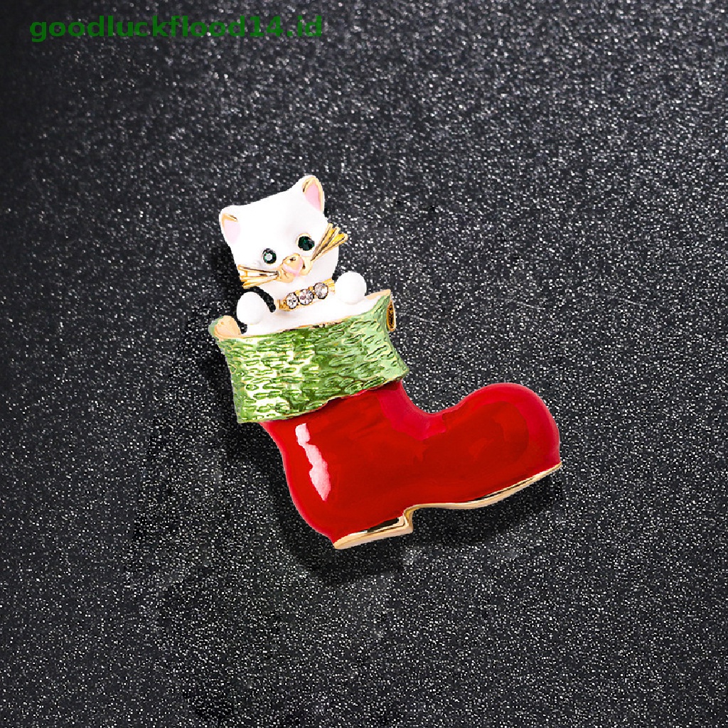 [GOOGFOUR] Berlian Imitasi Natal Bros Festivel Pin Enamel Bros Perhiasan Wanita Dan Pria Unisex Aksesoris Hadiah Tahun Baru [TOP]