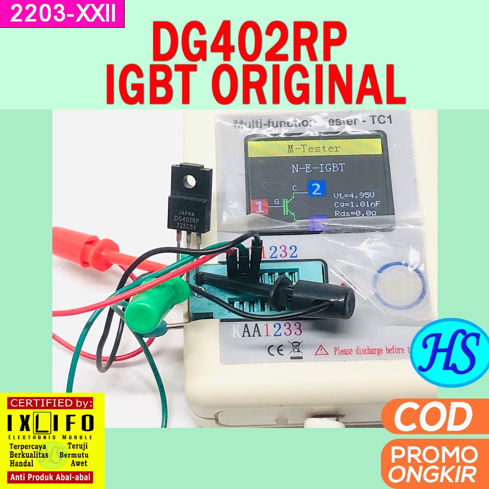 DG402RP TO-220F IGBT ORIGINAL DG402 DG 402 RP DG 402 Kualitas Terbaik
