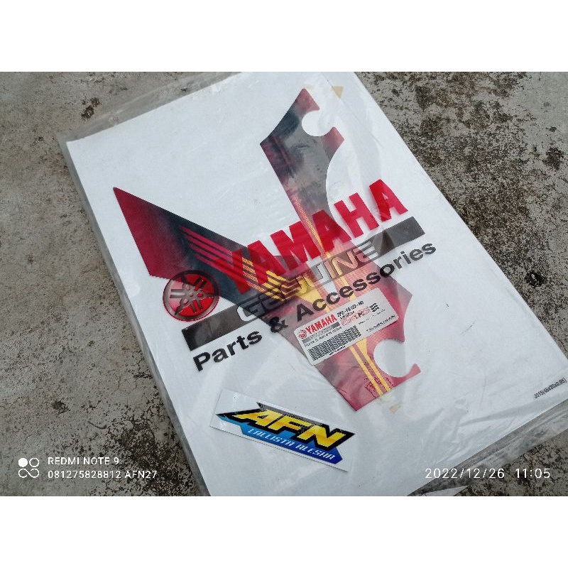 STRIPING STICKER JUPITER Z MERAH HITAM 2008 ORIGINAL