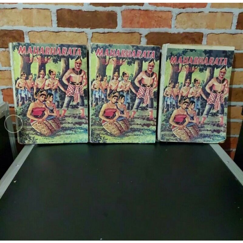 Buku Cerita Mahabharata karya R.A Kosasih 1983 Seri A, B, C