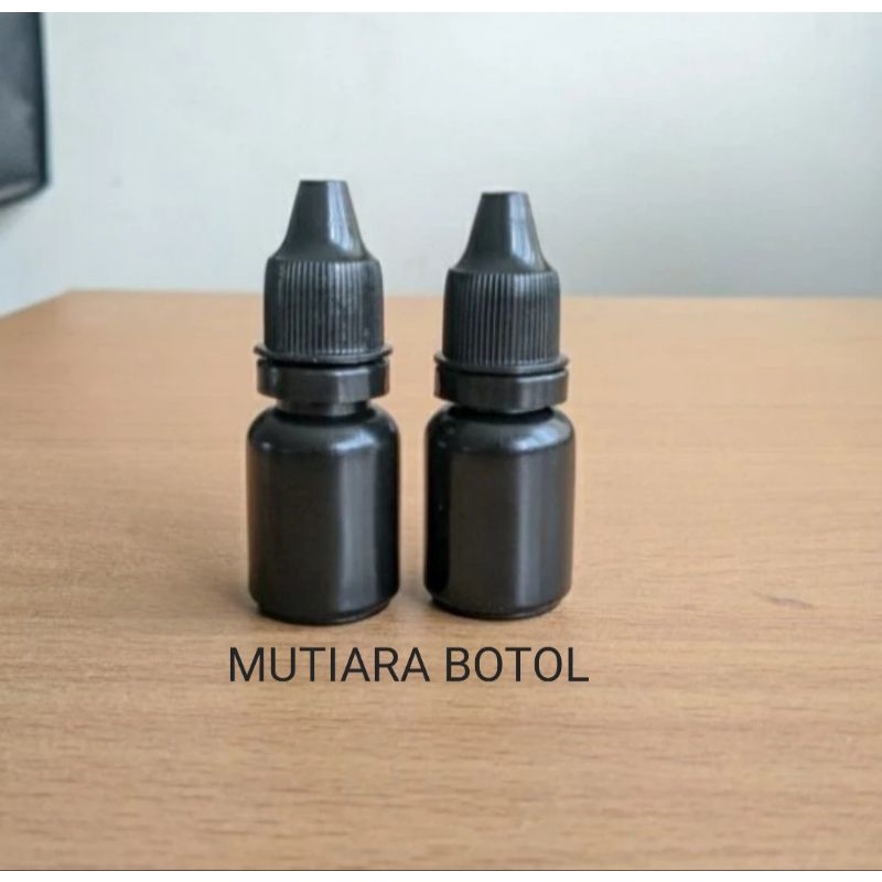 BOTOL TETES 10ML SEGEL HITAM FULL BLACK / BOTOL TETES MATA 10 ML HITAM SEGEL