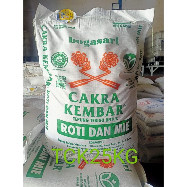 

Tepung protein tinggi cakra kembar 25kg untuk roti dan mie hasil sempurna
