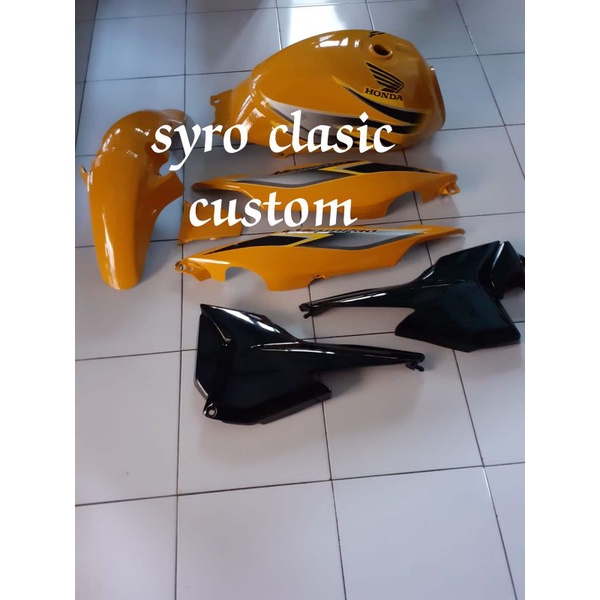 TANGKI SET COVER MEGAPRO NEW PRIMUS KUNING THN 2007 2009