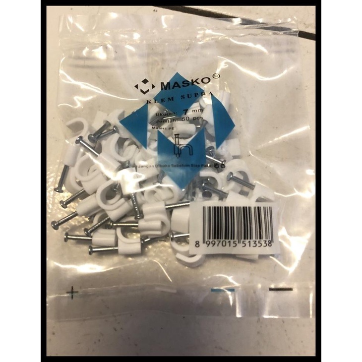 

Klem Kabel Clip Kabel Cable No 7 Mm No.7 Masko Beton