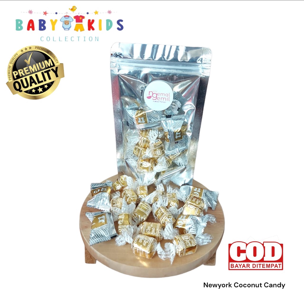 

New York Coconut Candy Permen New York Gold Rasa Kelapa Asli Kualitas Premium