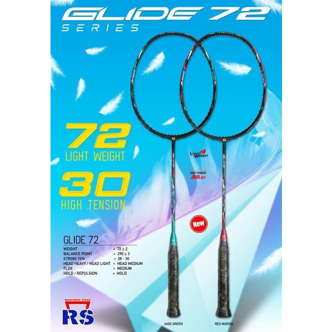 Reinforce Speed Raket Badminton Glide 72 Gram Terbaru