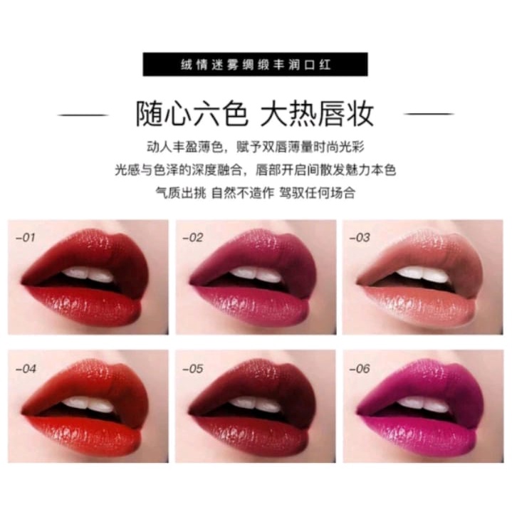 Hengfei 9219 lipstick radiant matte pelembab tahan lama