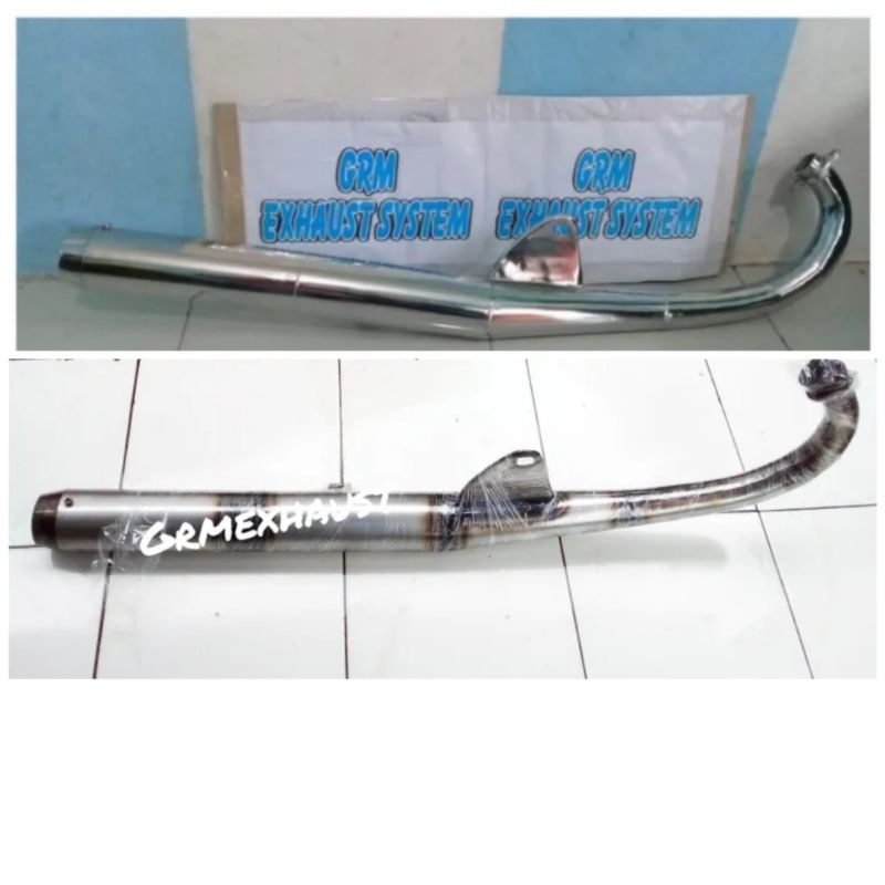 KNALPOT SUZUKI GP 100/125 PLAT KARAT