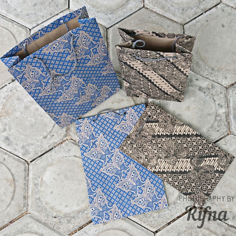 Ready Tas Karton Tas Asul-Asul Paper bag Tas Arisan