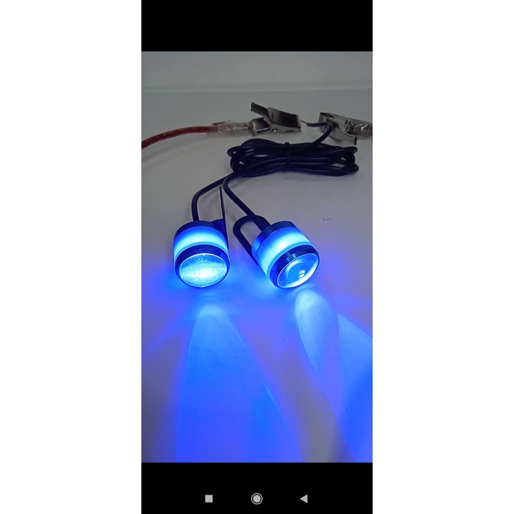 [WERACE] LAMPU LED SOROT EAGLE EYE / MATA ELANG (NEW) FLASHING (HARGA 1 SET, ISI 2 PCS) 3 MODE
