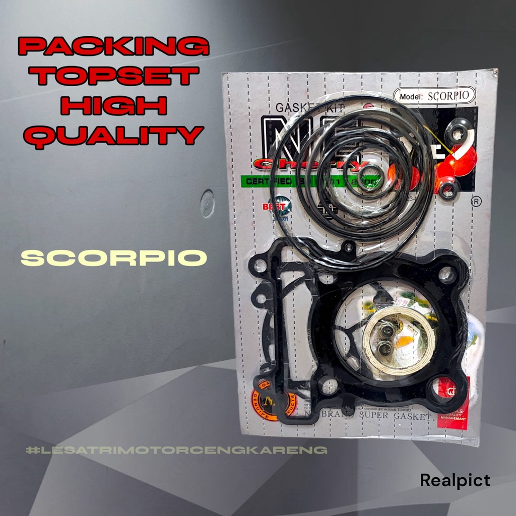 PACKING PAKING GASKET TOPSET TOP SET KIT SCORPIO OLD DAN Z CHERRY