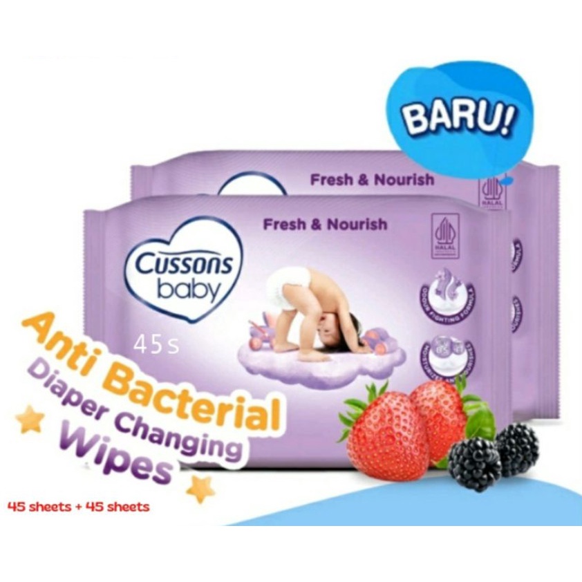 Morinz Cussons Baby Wipes / Tissue Basah 45s - Buy 1 get 1