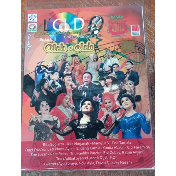 Kaset Vcd Original  lomba cipta lagu  dangdut
