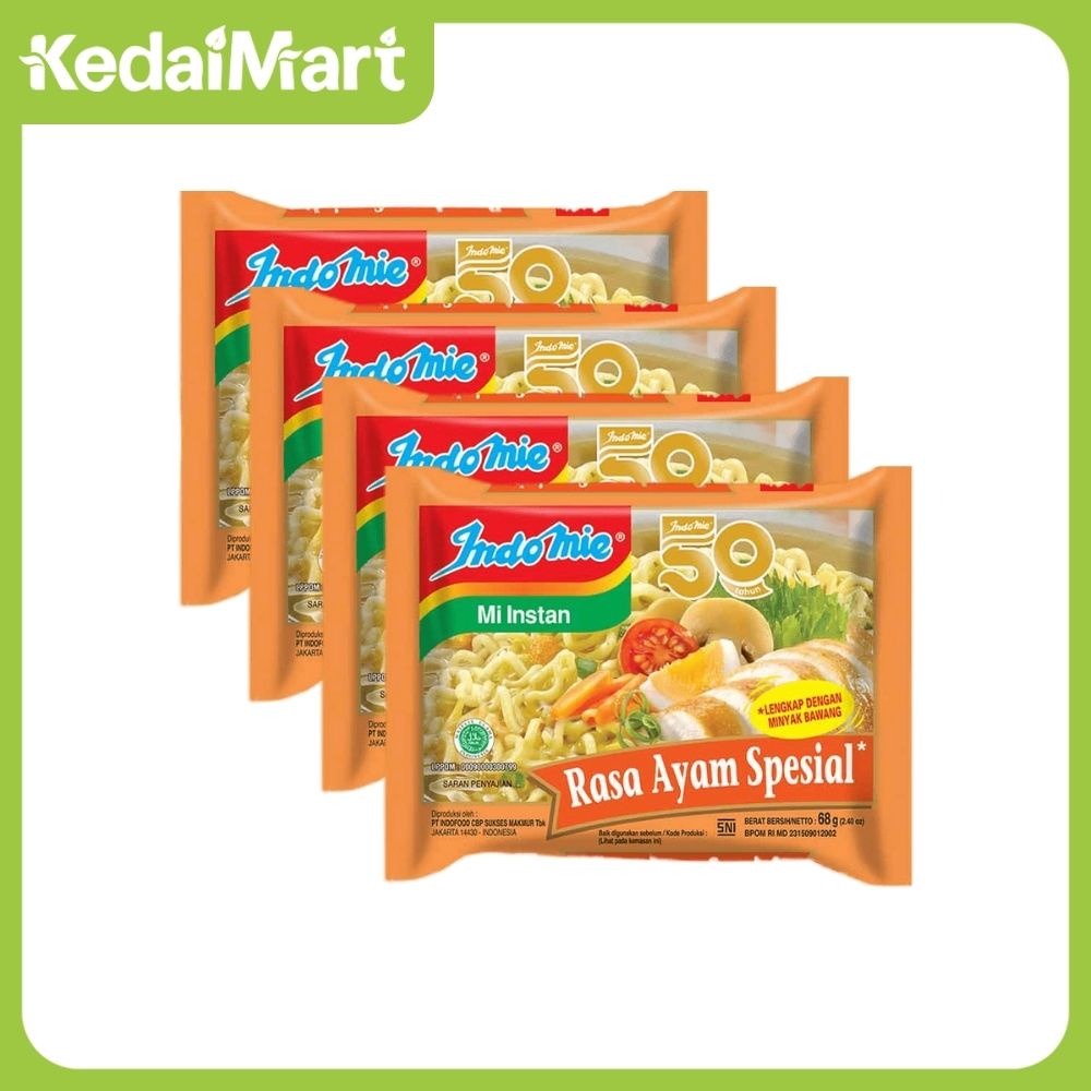 

Paket Bundling Indomie Mie Instan Rasa Ayam Spesial Pcs Isi 4