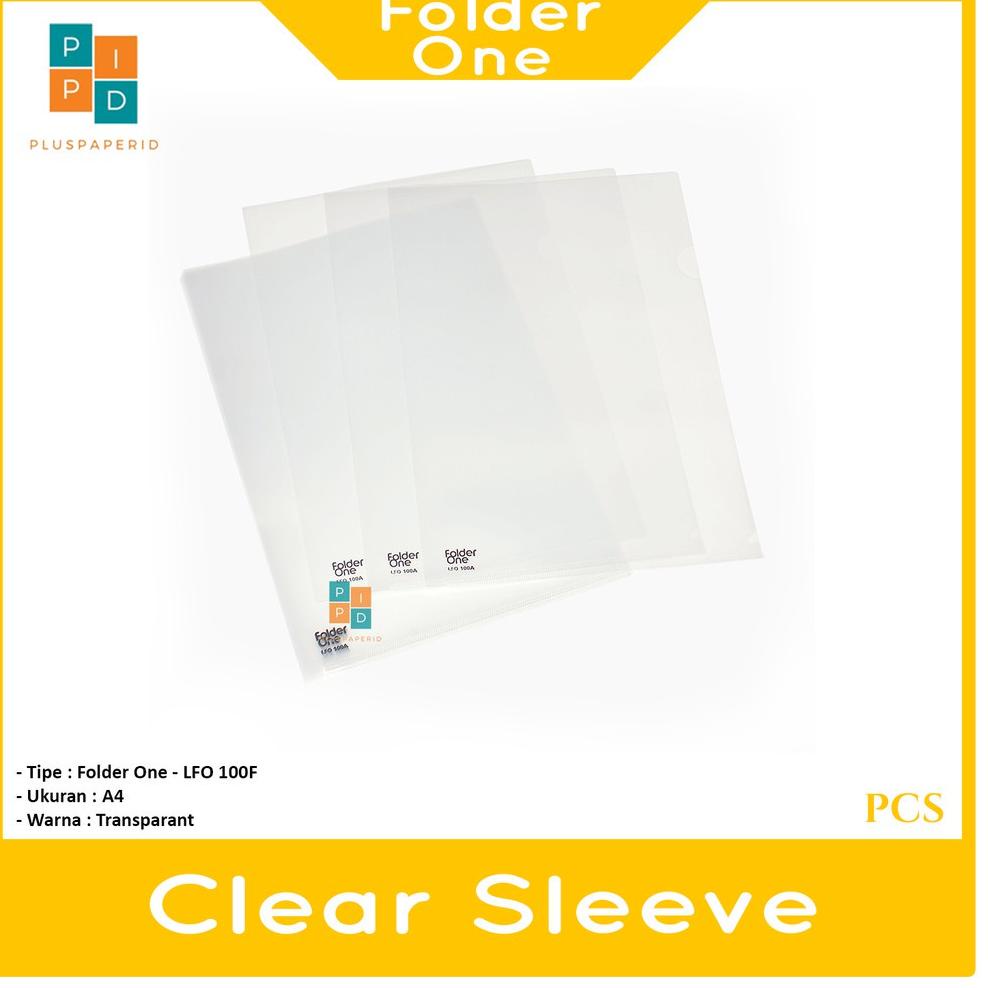 

¤¤» Folder One - Map L Map Bening Transparant A4 Warna - Lusin