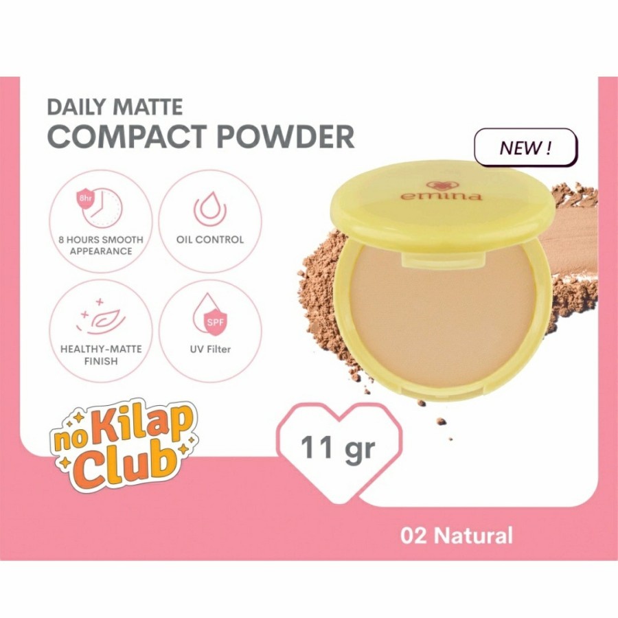 MFI - EMINA DAILY MATTE COMPACT POWDER 11 GR/02 NATURAL